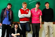 The Lunchtime Club 2010. Image shows from L to R: Liam Williams, Ian Smith, Rob Beckett, Joel Dommett, Tom Rosenthal