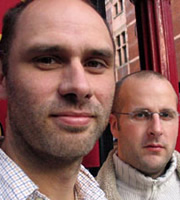 Image shows from L to R: Jesse Armstrong, Sam Bain. Copyright: BBC