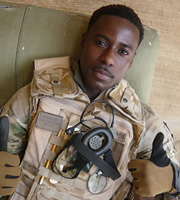 Bluestone 42. Millsy (Gary Carr). Copyright: BBC