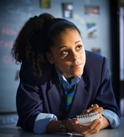 Half Moon Investigations. Mia Stone (Olivia Grant). Copyright: BBC