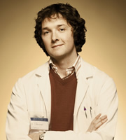 Lab Rats. Dr Alex Beenyman (Chris Addison). Copyright: BBC