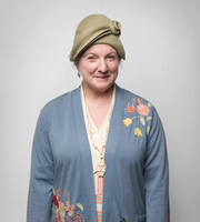 Mapp & Lucia. Godiva 'Diva' Plaistow (Felicity Montagu). Copyright: BBC