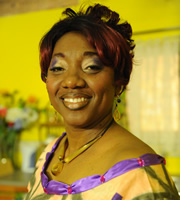 Meet The Adebanjos. Aunty Funke (Moji Bamtefa). Copyright: MTA Productions