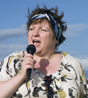 Taking The Flak. Margaret Hollis (Joanna Brookes). Copyright: BBC