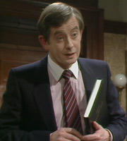 Yes Minister. Bernard Woolley (Derek Fowlds). Copyright: BBC