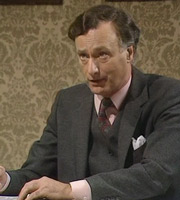 Yes Minister. James Hacker (Paul Eddington). Copyright: BBC