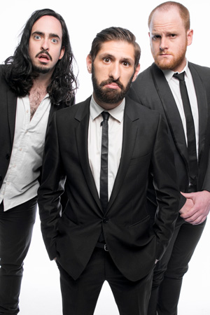 Aunty Donna. Image shows from L to R: Zachary Ruane, Mark Bonanno, Broden Kelly