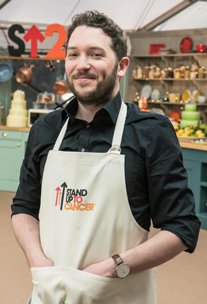 The Great Celebrity Bake Off for Stand Up to Cancer 2019. Jon Richardson. Copyright: Channel 4 Television Corporation