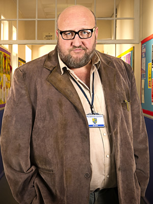 Big School. Mr Barber (Steve Speirs). Copyright: BBC / King Bert Productions