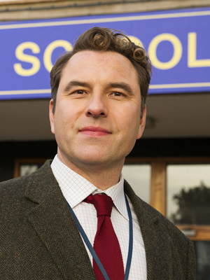 Big School. Mr Church (David Walliams). Copyright: BBC / King Bert Productions