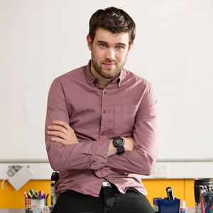 Bad Education. Alfie (Jack Whitehall). Copyright: Tiger Aspect Productions