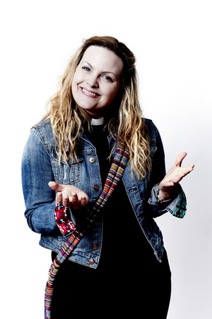 Marley's Ghosts. Vicar (Jo Joyner). Copyright: John Stanley Productions