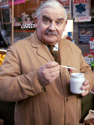 Open All Hours. Albert Arkwright (Ronnie Barker). Copyright: BBC