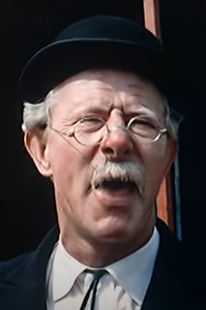 Richard Hearne pictured in character as Mr Pastry in a 1960 Pathé newsreel. Richard Hearne