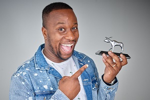 Amused Moose New Comic Award. Babatundé Aléshé. Copyright: Andy Eaton