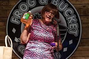 Barbara Nice performing at Frog And Bucket on 29th July 2020, the first indoor gig since lockdown. Janice Connolly. Copyright: Carla Speight Barbara Nice performing at Frog And Bucket on 29th July 2020, the first indoor gig since lockdown. Janice Connolly. Copyright: Carla Speight