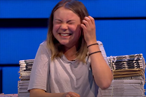 The Russell Howard Hour. Greta Thunberg. Credit: Avalon Television