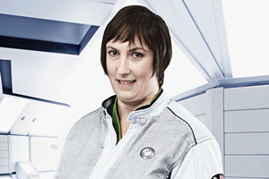 Hyperdrive. Diplomatic Officer Teal (Miranda Hart). Copyright: BBC