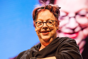 Hay Festival 2019. Jo Brand. Copyright: Marsha Arnold