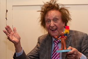 Ken Dodd receiving the Aardman Slapstick Comedy Legend Award. Ken Dodd