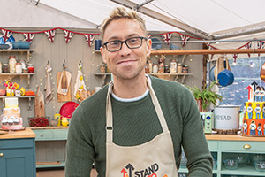 The Great Celebrity Bake Off for Stand Up To Cancer 2020. Russell Howard. Copyright: Channel 4 Television Corporation