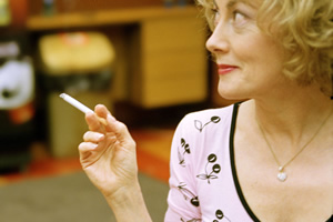 The Smoking Room. Lilian (Paula Wilcox). Copyright: BBC