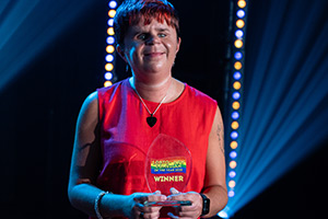 LGBTQ+ New Comedian of the Year 2025. Sydney May. Credit: Mariana Feijo
