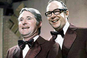 Image shows left to right: Ernie Wise, Eric Morecambe