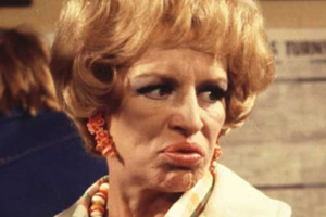 George & Mildred. Mildred Roper (Yootha Joyce). Copyright: Thames Television