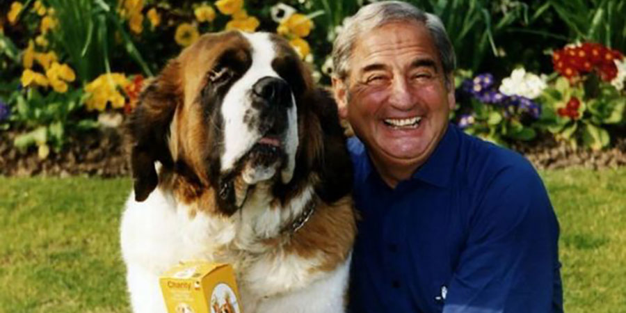 Bernie Winters and Schnorbitz the dog. Bernie Winters