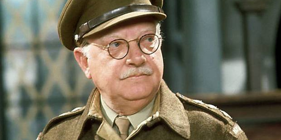 Dad's Army. Captain Mainwaring (Arthur Lowe). Copyright: BBC