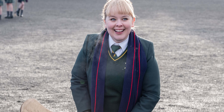 Derry Girls. Clare Devlin (Nicola Coughlan). Copyright: Hat Trick Productions