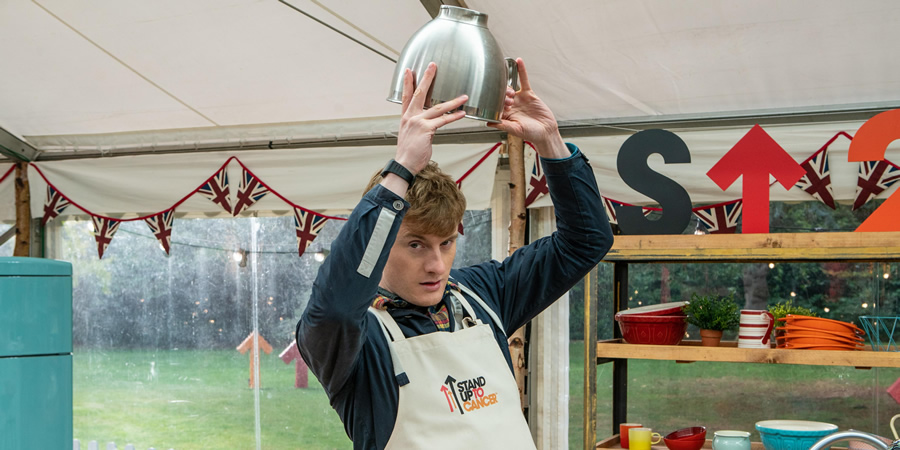 The Great Celebrity Bake Off for Stand Up to Cancer 2019. James Acaster