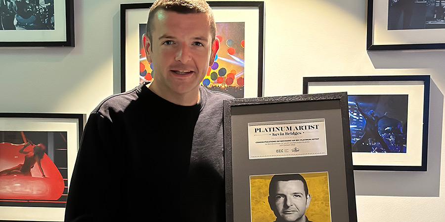 SEC Platinum Artist Award. Kevin Bridges