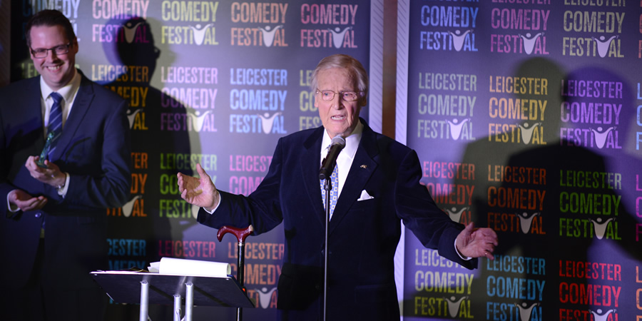 Nicholas Parsons. Copyright: Leicester Comedy Festival