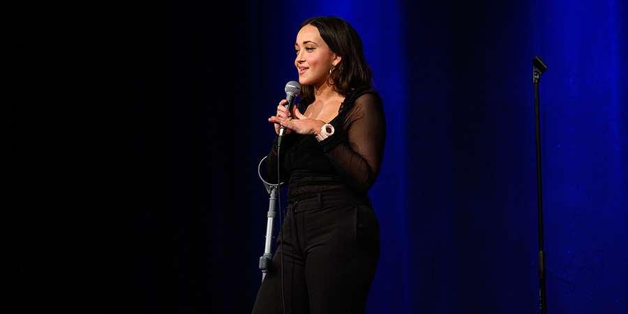 Leicester Square Theatre New Comedian Of The Year 2022. Sarah Roberts. Credit: Steve Ullathorne