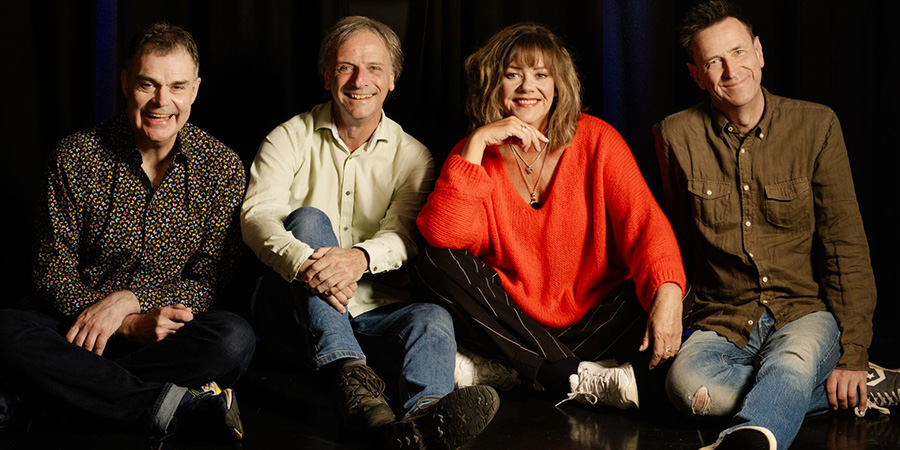 Image shows left to right: Neil Mullarkey, Richard Vranch, Josie Lawrence, Lee Simpson