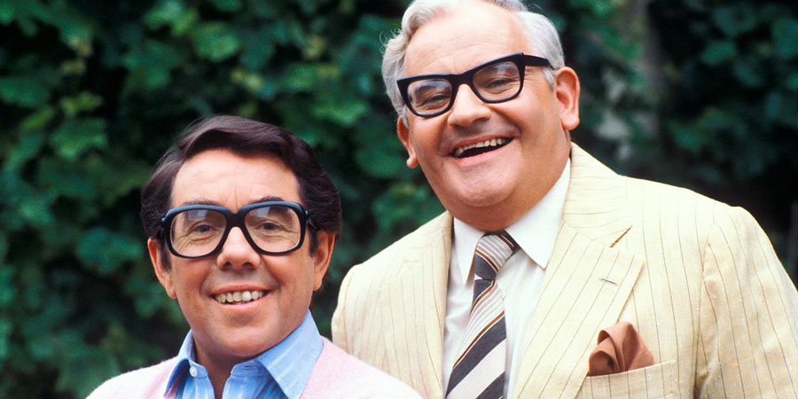 Image shows from L to R: The Two Ronnies, Ronnie Barker, Ronnie Corbett. Copyright: BBC