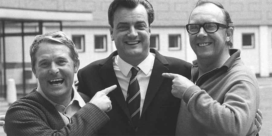 Image shows from L to R: Ernie Wise, Eddie Braben, Eric Morecambe. Copyright: BBC