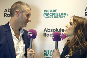 Image shows from L to R: Adam Hills, Emily Dean. Copyright: Absolute Radio