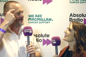 Image shows from L to R: Al Murray, Emily Dean. Copyright: Absolute Radio