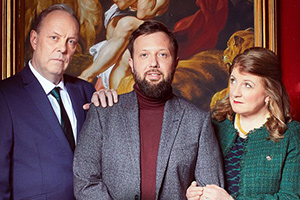 The Announcement. Image shows from L to R: David Schaal, Hugo Chegwin, Felicity Montagu