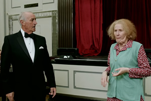 Image shows from L to R: Len Goodman, Catherine Tate