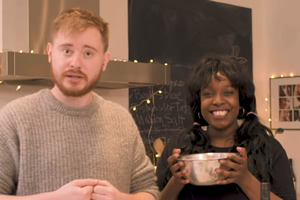 Image shows from L to R: Paddy Delaney, Lolly Adefope