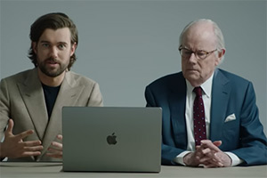 Image shows left to right: Jack Whitehall, Michael Whitehall