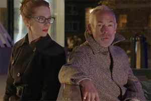 Image shows left to right: Diane Spencer, Dominic Frisby