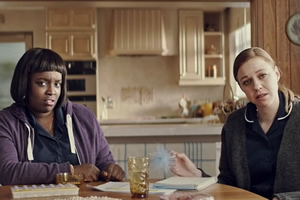 Image shows from L to R: Lolly Adefope, Ellie White