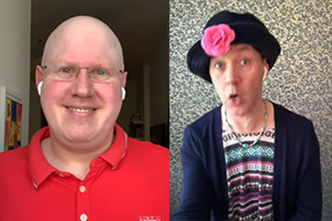 Image shows from L to R: Matt Lucas, Reece Shearsmith