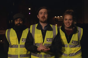 The North East Comedy Hot House. Image shows from L to R: Rahul Kohli, Joby Mageean, Hannah Walker