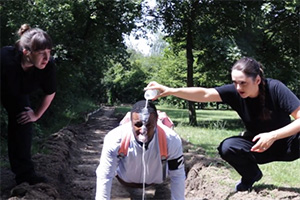 Image shows from L to R: Katy Poulter, Ashley Joseph, Francesca Marie Claire